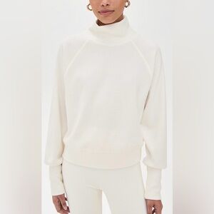 Alo Yoga Waffle Weekend Escape Mock Neck Sweatshirt